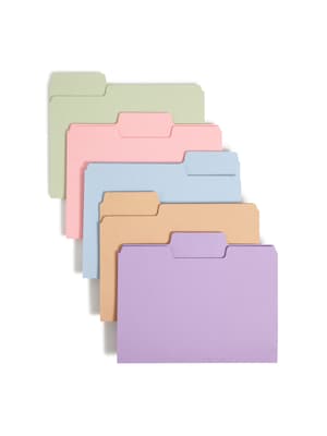 Smead SuperTab File Folders, 1/3 Cut, Letter Size, Multicolor, 100/Box (11961)