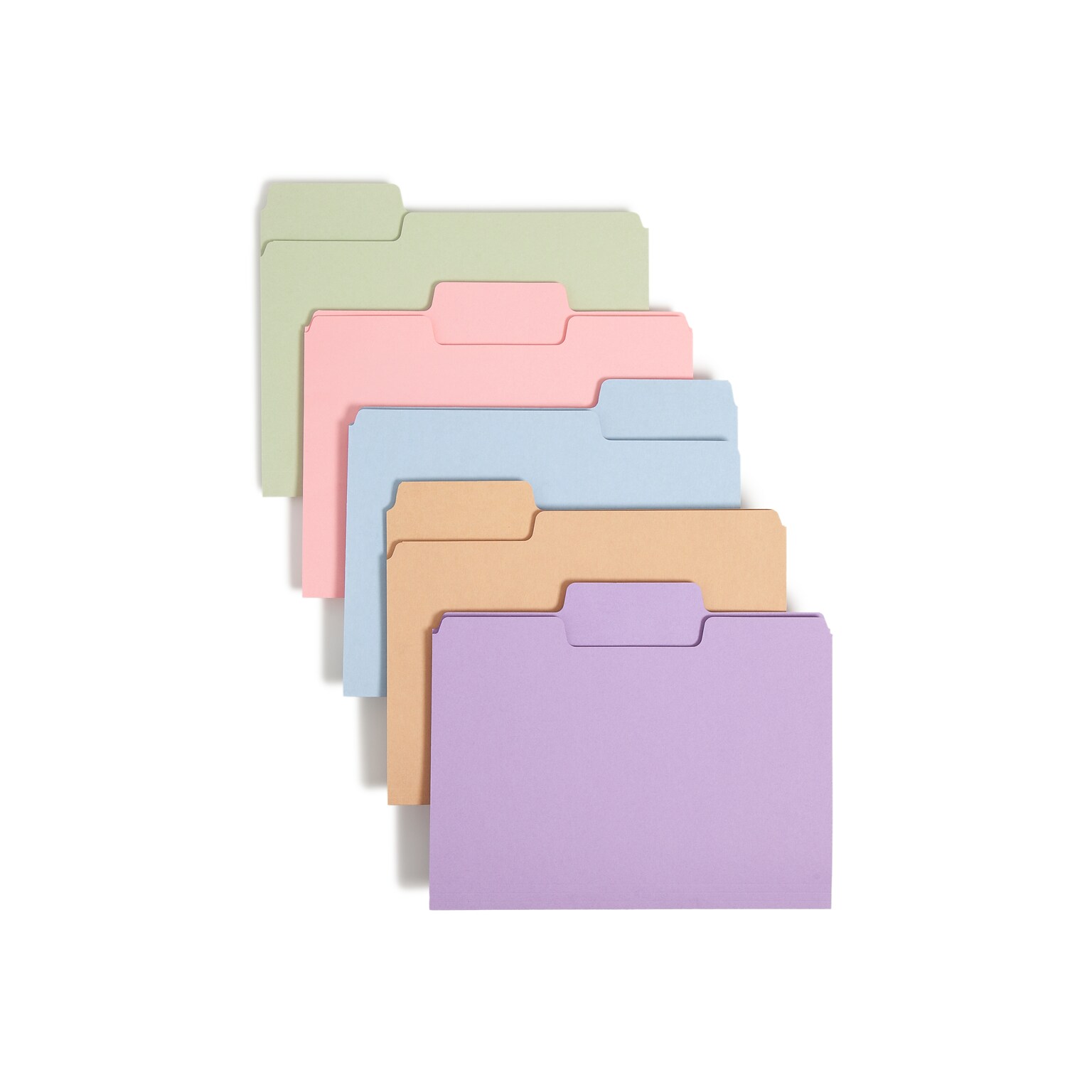 Smead SuperTab File Folders, 1/3 Cut, Letter Size, Multicolor, 100/Box (11961)