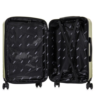DUKAP Zahav 29.52" Hardside Suitcase, 4-Wheeled Spinner, TSA Checkpoint Friendly, Green (DKZAH00L-GRN)