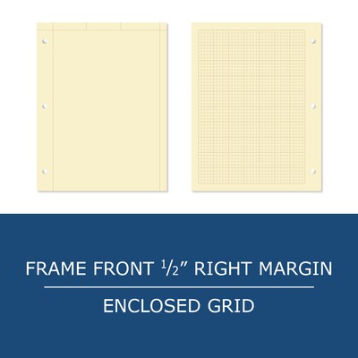 Roaring Spring Paper Products 8.5" x 11" Engineer Pad, 100 Sheets/Pad, 24 Pads/Case (95182cs)