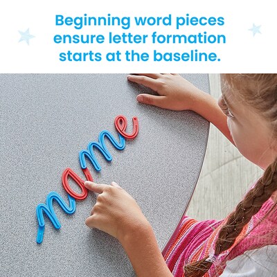 hand2mind Cursive Connecting Lowercase Letters, Multicolored (97393)