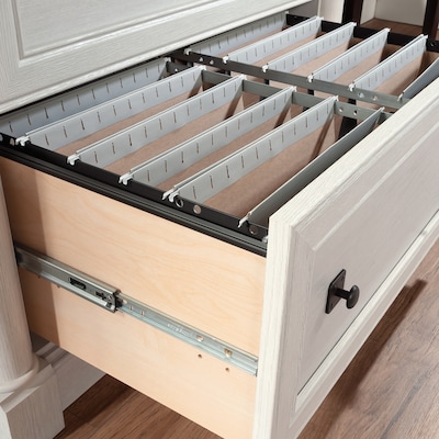 Sauder Palladia 2-Drawer Lateral File Cabinet, Letter/Legal Size, 29.63"H x 36.75"W x 22"D, Glacier Oak (432728)