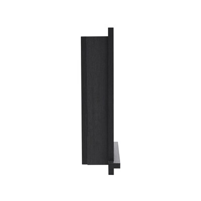 AdirHome Wood Bathroom Recessed Wall Shelf, 18" x 14.37" x 4.8", Black, 2/Pack (515-01-BLK-2PK)