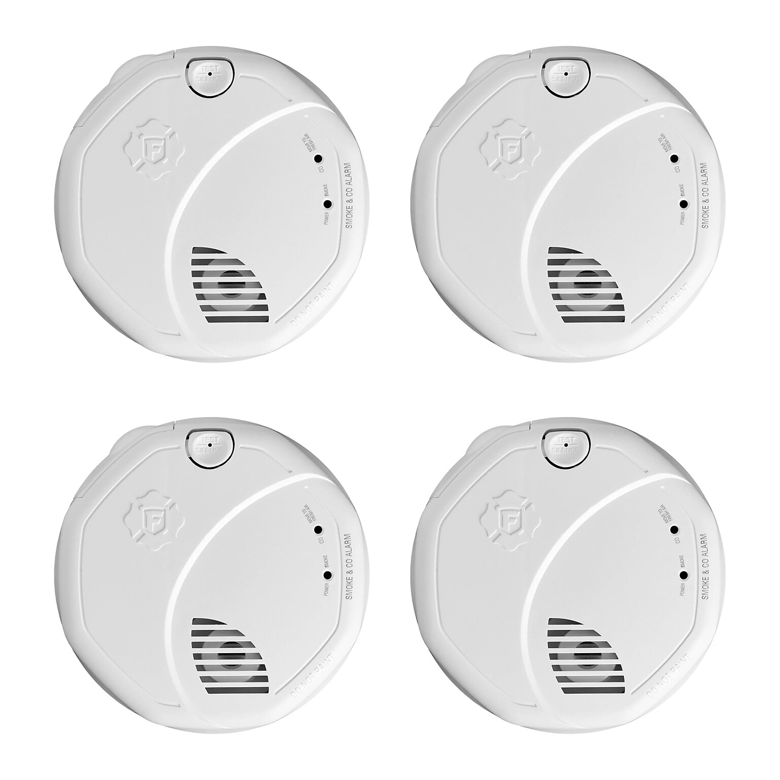 First Alert 2-in-1 Battery Powered Smoke and CO Alarm, 4/Pack (SMCO100)