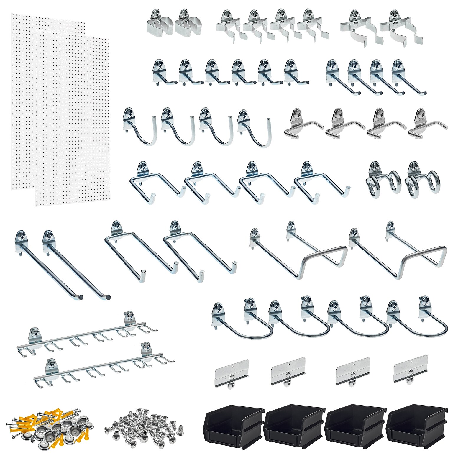 Triton Products DuraBoard Kit, (2) 24 x 48 x 1/4 Pegboards, 48 Hooks and 4 Bins (DB-2KIT)
