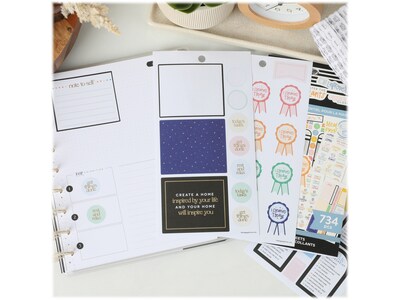 The Happy Planner Essentials Home Classic Stickers, Assorted Colors, 734/Pack (SVP130-149)