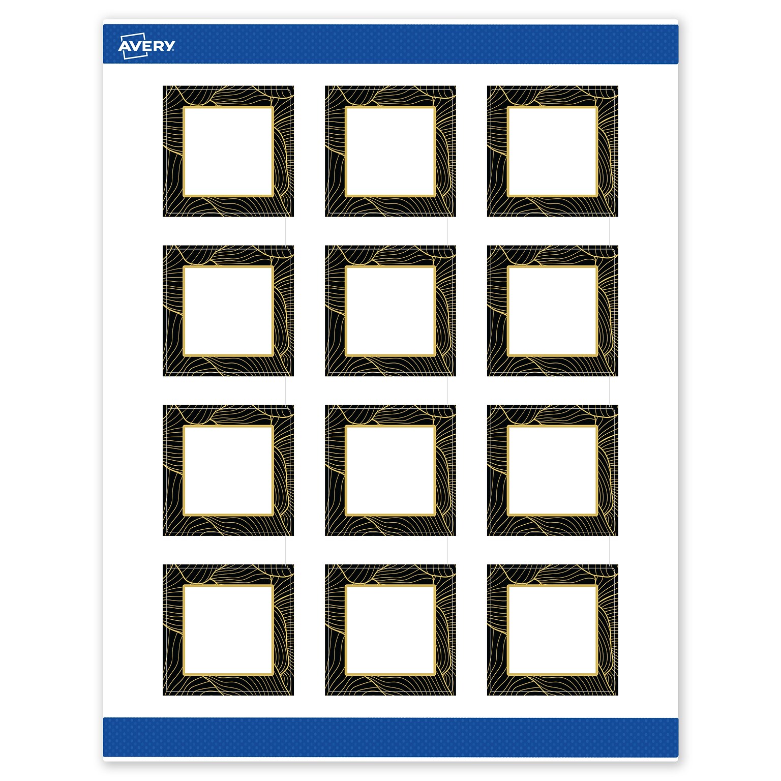 Avery Laser/Inkjet Square Multipurpose Labels, 2 x 2, White, 120/Pack (S00ETE)
