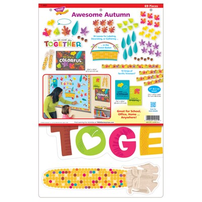 Trend Enterprises Awesome Autumn Learning Set, 69 Pieces/Set (T-19021)