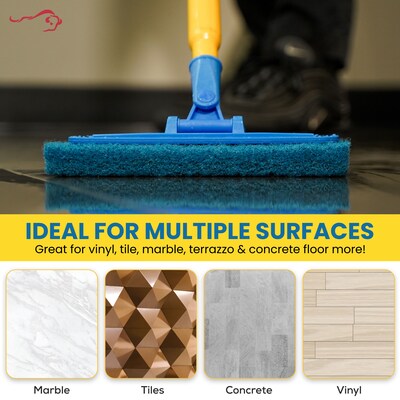 BISON LIFE Medium Duty Scouring Pad, Blue, 20 Pads/Pack (BPKH-MSCP-BL-20)
