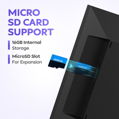 iFab 70P 10.1" Wi-Fi Digital Picture Frame with IPS Touchscreen, Black (IPF70PBK)