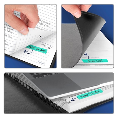 2027 AT-A-GLANCE DayMinder Executive 7" x 8.75" Weekly & Monthly Planner, Faux Leather Cover, Black (G546-00-27)