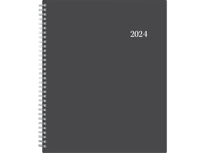 2024 Blue Sky Passages 8.5 x 11 Weekly & Monthly Planner, Charcoal Gray (100008-24)