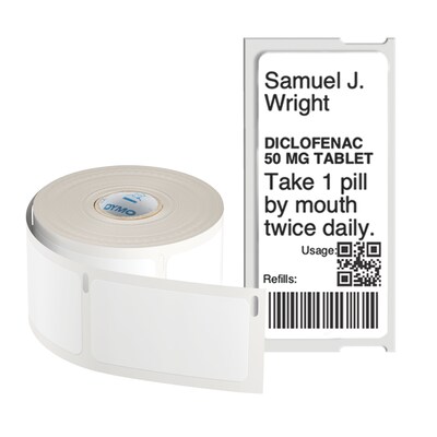 DYMO® LabelWriter™ Durable Laboratory and Medical Labels, 1" X 2-1/8", 500 Labels (2187918)
