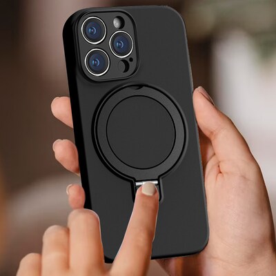 SaharaCase Venture MagSafe Phone Case for iPhone 16 Pro, Shock Absorbing, Scorpion Black (CP00672)