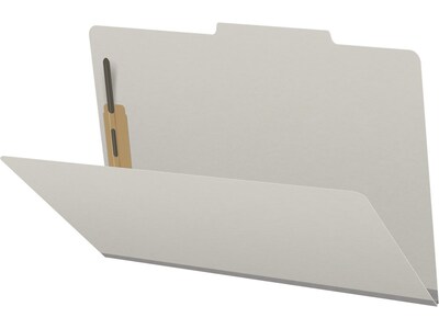 Medical Arts Press Pressboard Classification Folder, 2 Expansion, Legal Size, Gray, 25/Box (DV-T52-02-3GRY)