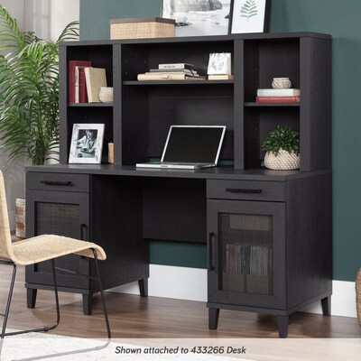 Sauder Tiffin Line 60"W Desktop Hutch, Raven Oak (433267)