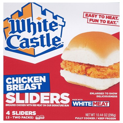 White Castle Individually Wrapped Chicken Slider, 10.44 oz, 24/Pack (220-02478)
