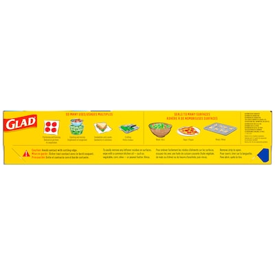 Glad Press'n Seal Plastic Food Wrap, 70 Sq. Ft. Roll, 12 Boxes/Carton (70441)