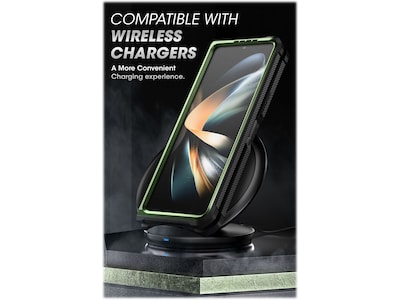 SUPCASE Unicorn Beetle Dark Green Kickstand Case for Samsung Galaxy Z Fold4 (SUP-Galaxy2022-ZFold4-5G-Unicorn-SP-Guld)