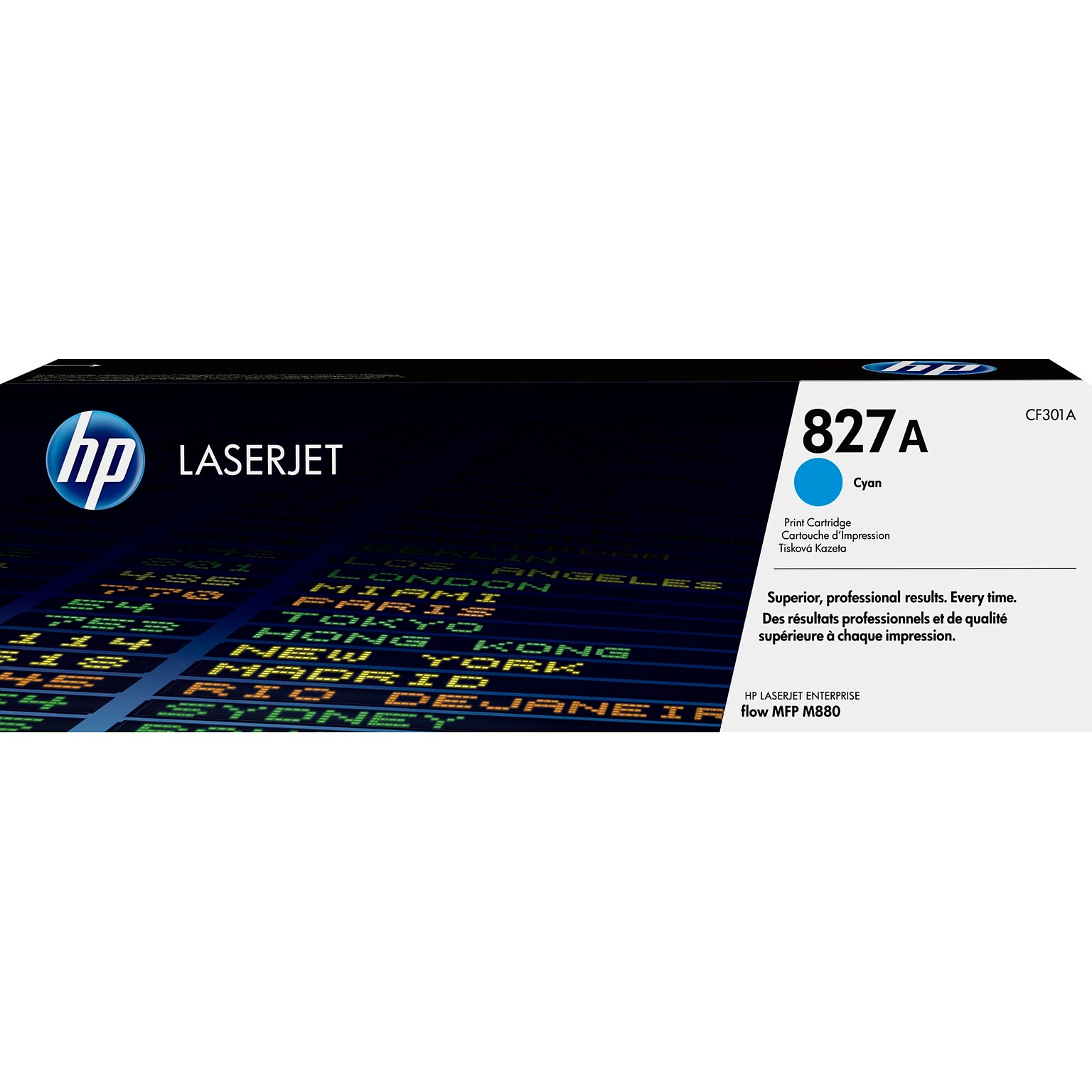 HP 827A Cyan Standard Yield Toner Cartridge, Prints Up to 32,000 Pages (CF301A)