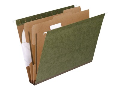 Pendaflex SureHook Hanging File Folders, Letter Size, Standard Green, 10/Box (PFX 59254)