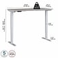 Bush Business Furniture Move 40 Series 60"W Electric Height Adjustable Standing Desk, Platinum Gray/Cool Gray (M4S6030PGSK)