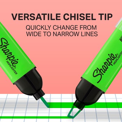 Sharpie Clear View Highlighter, Chisel Tip, Assorted, 3/Pack (1912767/2128222)