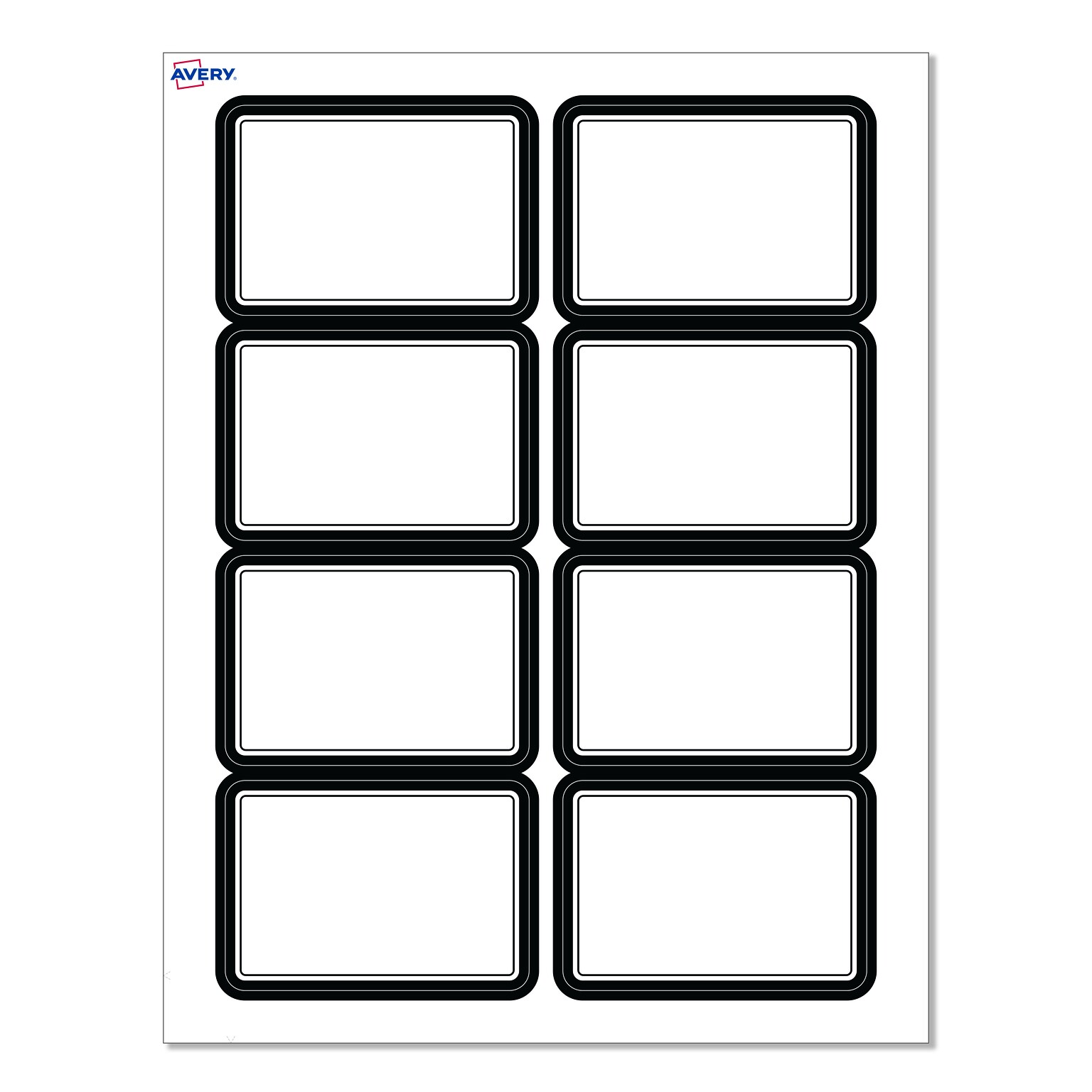Avery Laser/Inkjet Rectangle Multipurpose Labels, 2-1/3 x 3-3/8, White, 80/Pack (S00-EY6)