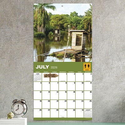 2026 TF Publishing Outhouses 12" x 12" Monthly Wall Calendar (26-1048)
