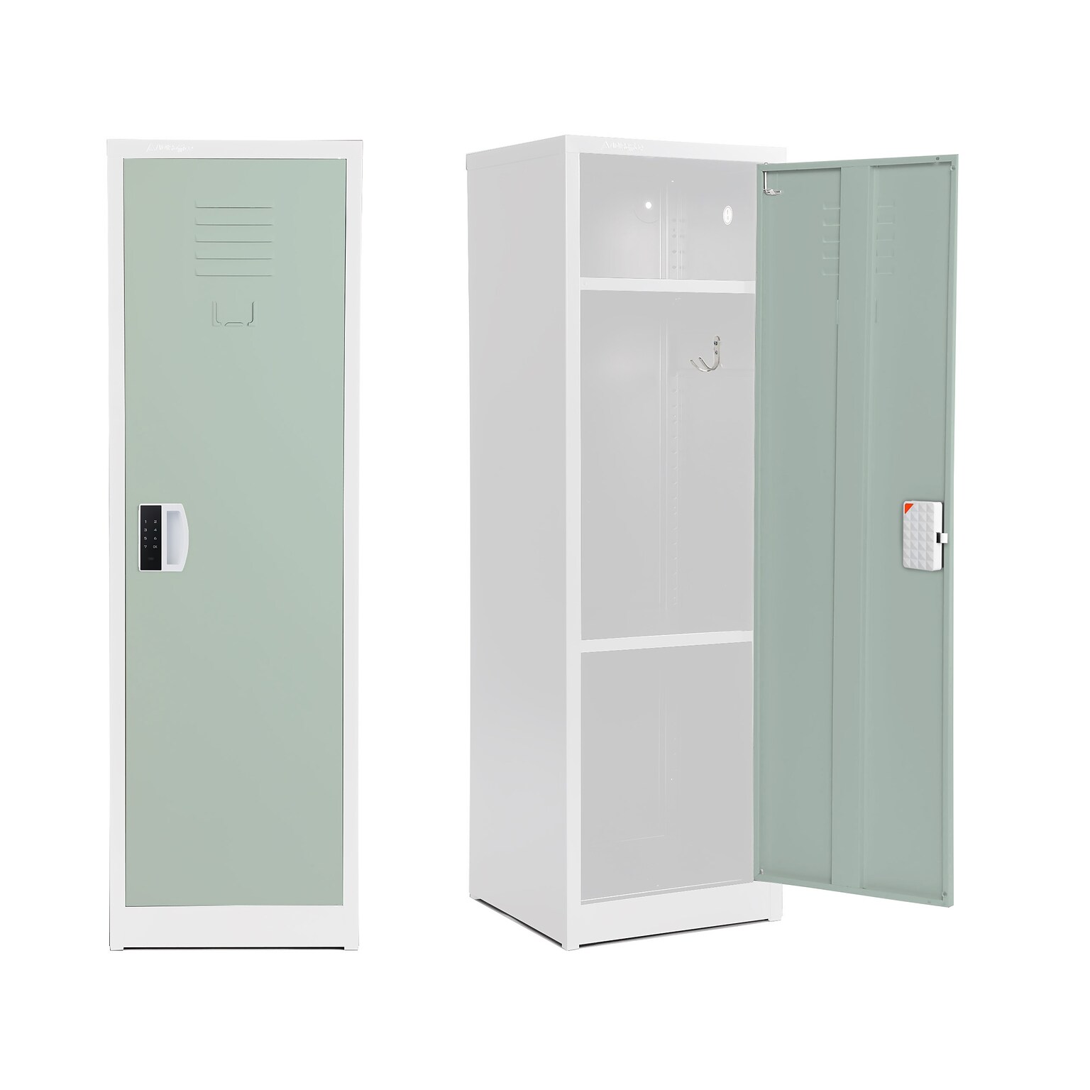 AdirOffice 48H Single Tier Misty Green Storage Locker (ADI629-01-MGRN-DL)
