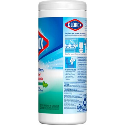 Clorox Disinfecting Wipes, Bleach Free Cleaning Wipes, Fresh Scent, 35/Pack, 12/Carton (01593)
