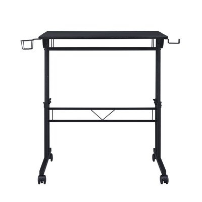 Techni Mobili 36" Mobile Desk, Black (RTA-3800SU-BK)