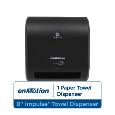 enmotion Automatic Hardwound Paper Towel Dispenser, Black (59498A)