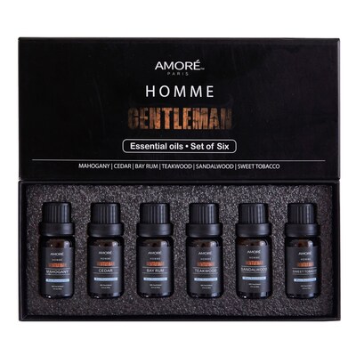 Extreme Fit Gentlemens Handheld Essential Oil, Assorted Scents, 10ml, 6/Set (AM-6ANKEOS)