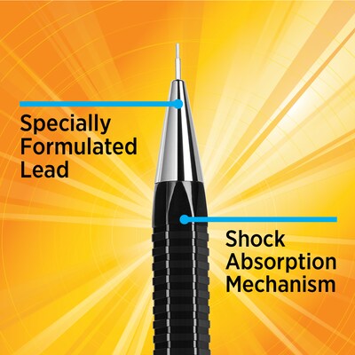 BIC Break Resistant Pro Mechanical Pencil, #2 Hard Lead (MVR7P1-BLK)