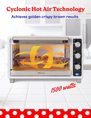 Betty Crocker 6-Slice Toaster Oven, White (BC-4637W)
