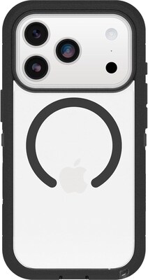 OtterBox Defender Series Pro XT Clear MagSafe Case for iPhone 17 Pro, Shock Absorbing, Clear/Black (77-98518)