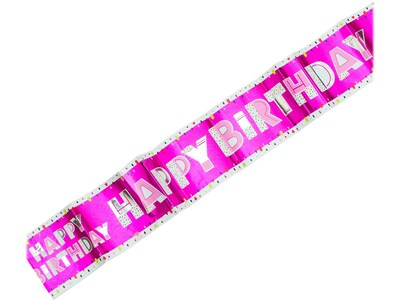 Pukka Pad Happy Birthday Banner, Pink (OTW362)