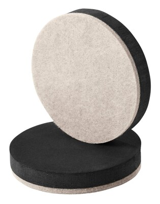 Scotch Furniture Sliders, Black/Beige, 16/Pack (SP674-NA)