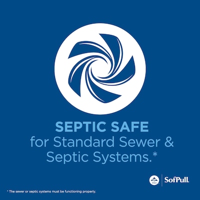 SofPull CenterPull Toilet Paper, 2-Ply, White, 1000 Sheets/Roll, 6 Rolls/Carton (19510)