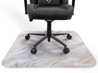 Arozzi ZONA Quattro Collection Carpet & Hard Floor Chair Mat, White Marble (AZ-ZONA-QTRO-WTM)