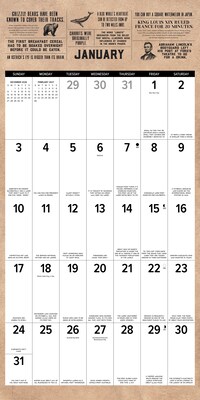 2027 Willow Creek Today I Learned 12" x 12" Monthly Wall Calendar, Assorted Colors (62623)