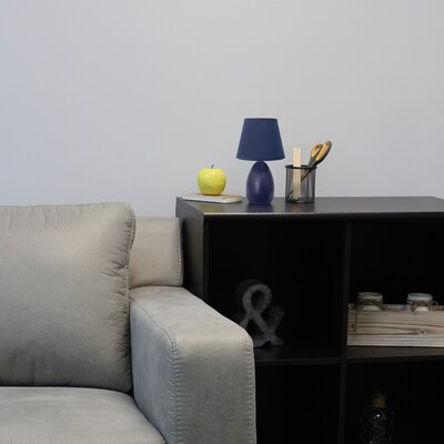 Simple Designs 9.45" LED Table Lamp, Blue (LT2009-BLU-LB)