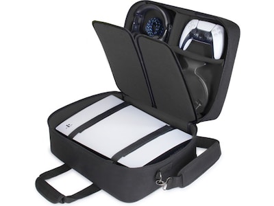 USA Gear S Series S23 Console Travel Bag for PlayStation 5, Black/Black (GRSLS23110BKWS)