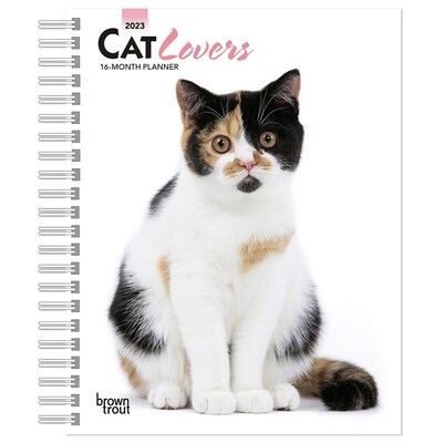 2023 BrownTrout Cat Lovers 6 x 7.75 Weekly Engagement Planner Calendar, multicolor (9781975456245)