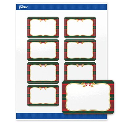 Avery Rectangle Multipurpose Labels, 2 x 3, White, 80/Pack (19479370517)