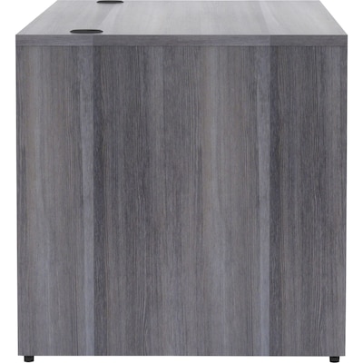 Lorell Essentials Series 66" W Rectangular Desk Shell, Weathered Charcoal (LLR69546)