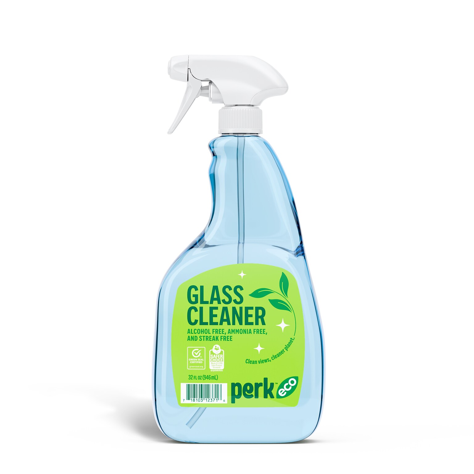 Perk Eco Glass Cleaner, Ready To Use, 32 oz. (PK611032-A)