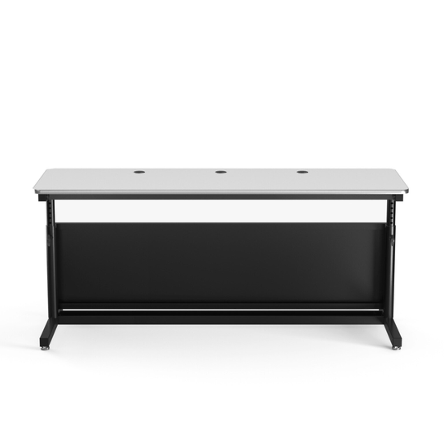 VersaDesk Deluxe 72W Manual Adjustable Standing Computer Table, White/Black (CTL7224-BW)