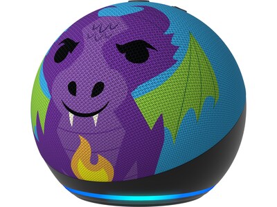 Amazon Echo Dot (5th Gen) Kids Bluetooth, Wi-Fi Wireless Smart Speaker, Dragon (B09B96PMLY)